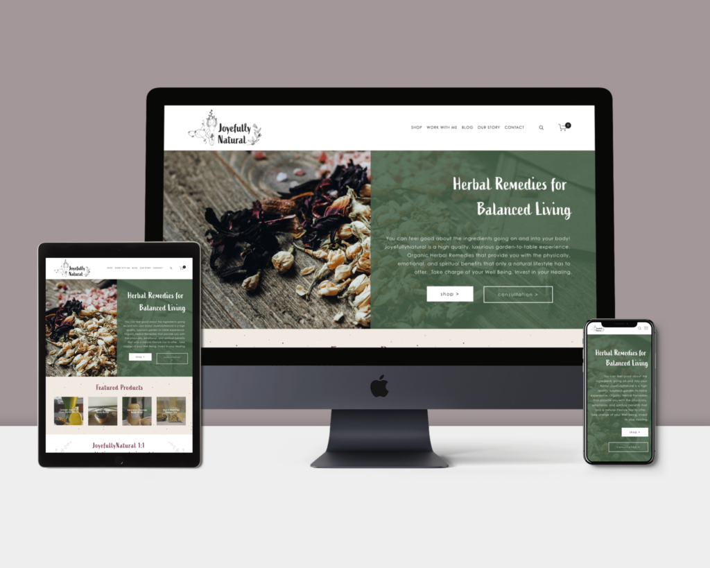 Natural Beauty Branding and Website